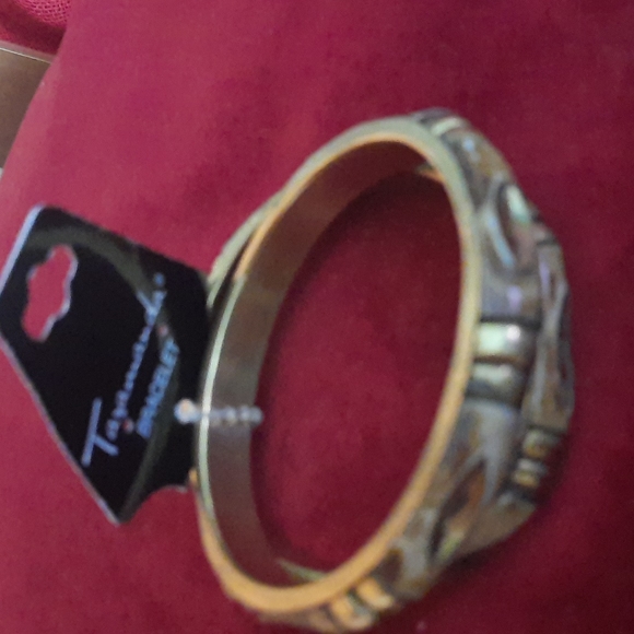 2 brass & bamboo bangles - Picture 3 of 7